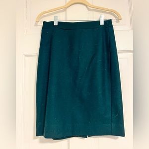 Jcrew wool pencil skirt teal dog friendly home